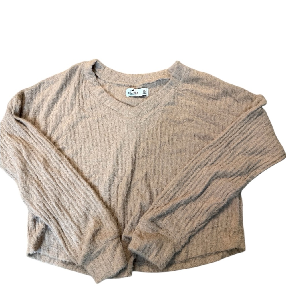 Tan V-Neck Sweater